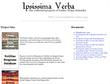 Tablet Screenshot of ipsissima-verba.org